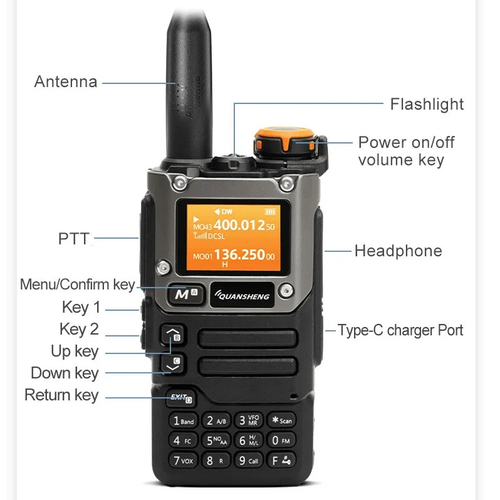 Φορητός πομποδέκτης UHF/VHF – UVK6 - Quansheng - 512061
