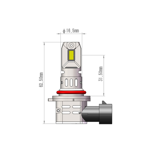 ΛΑΜΠEΣ LED HIR2 12V 6.000K 4.600lm LED CANBUS CSP3570 PRO SMART SERIES  M-TECH - 2 ΤΕΜ.