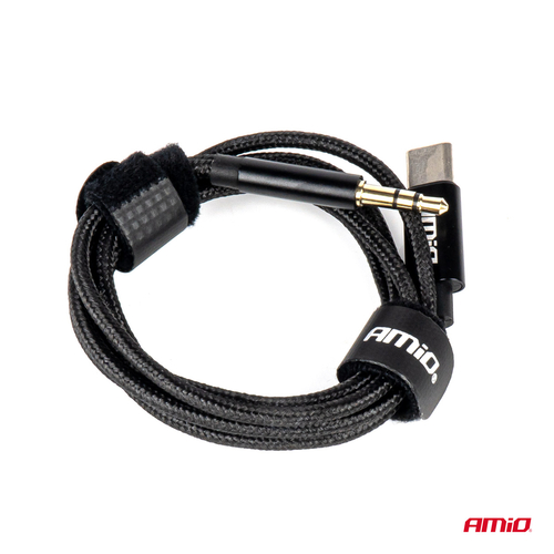 ΚΑΛΩΔΙΟ ΣΥΝΔΕΣΗΣ ΑΝΤΑΠΤΟΡΑΣ ΑΠΟ USB-C ΣΕ AUX MINI JACK 3.5mm 1m AMIO - 1 Τεμ.
