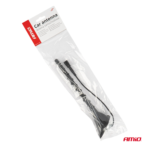 ΚΕΡΑΙΑ ΟΡΟΦΗΣ ANT09 23.4 cm ΜΕ ΚΑΛΩΔΙΟ 20cm ΚΑΙ ΦΙΣΑ RAKU-2 UNIVERSAL ΜΑΥΡΗ ΑΜΙΟ - 1 ΤΕΜ.