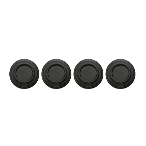 ΠΡΟΣΤΑΤΕΥΤΙΚΑ ΓΙΑ ΚΛΕΙΣΙΜΟ ΠΟΡΤΑΣ Φ26x8mm ΣΙΛΙΚΟΝΗΣ ΣΤΡΟΓΓΥΛΑ ΜΑΥΡΑ LAMPA - 4 ΤΕΜ.
