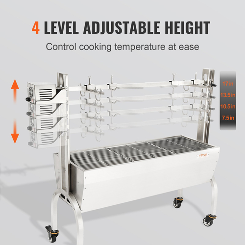VEVOR Roaster Spit Rotisserie BBQ Grill ολόκληρο χοιρινό αρνί κοτόπουλο Roaster 50W 90LBS