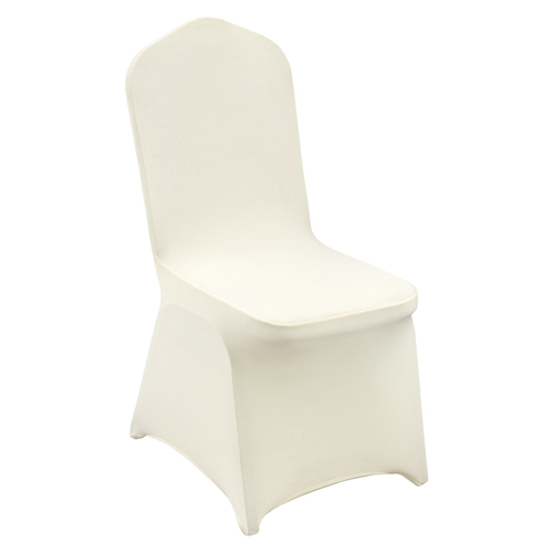 VEVOR 30PCS Ivory White Stretch Spandex Πτυσσόμενα καλύμματα καρέκλας, Universal Εφαρμοσμένο κάλυμμα καρέκλας, Αφαιρούμενα πλενόμενα προστατευτικά καλύμματα, για γάμους, γιορτές, δεξιώσεις, πάρτι, γιορτές, δείπνο