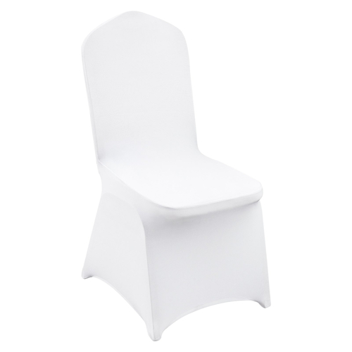 VEVOR 12PCS White Stretch Spandex Πτυσσόμενα καλύμματα καρέκλας, Universal εφαρμοστό κάλυμμα καρέκλας, Αφαιρούμενα πλενόμενα προστατευτικά καλύμματα, για γάμους, γιορτές, συμπόσιο, πάρτι, γιορτή, δείπνο