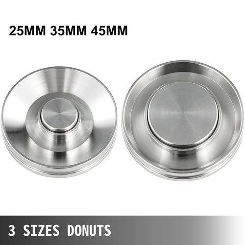 VEVOR Automatic Donut Maker Machine Single Row, Automatic Donut Maker 7L Hopper Commercial Donut Maker with 3 Sizes Molds Commercial Donut Maker Machine 304 Inox Steel Automatic Donut Machine