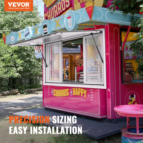 VEVOR 60&quot; L x 36&quot; W Concession Stand Παράθυρο Σερβιρίσματος Food Truck Service Τέντα