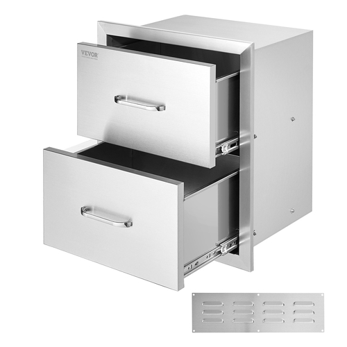 17,7&quot;x20,5&quot; ΕΞΩΤΕΡΙΚΗ ΚΟΥΖΙΝΑ / BBQ ISLAND ΑΝΟΞΕΙΔΩΤΕΣ ΣΥΡΤΑΡΙΑ ΔΙΠΛΕΣ ΑΠΟΘΗΚΕΥΣΗΣ