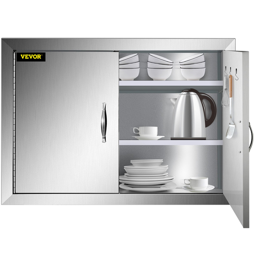 24&quot;Hx31&quot;W από ανοξείδωτο ατσάλι 304 Πρόσβαση με διπλή πόρτα μπάρμπεκιου κουζίνας