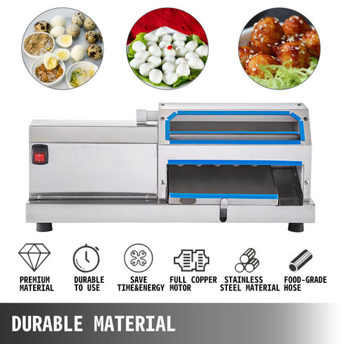 Μηχάνημα αποφλοίωσης αυγών ορτυκιού VEVOR 60KG/H Quail Egg Sheller 25W Quail Egg Sheller Automatic Quail Egg Peeling Machine Ανοξείδωτο ατσάλι Μηχάνημα αποφλοίωσης αυγών πουλιών για βραστό αυγό ορτυκιού