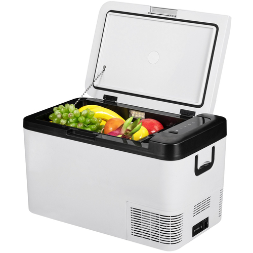 Ψυγείο VEVOR 12 Volt, 22Qt, Ψυγειοκαταψύκτης αυτοκινήτου διπλής ζώνης με έλεγχο εφαρμογής &amp; τροχούς, 12/24V DC &amp; 100-240V AC Ηλεκτρικός συμπιεστής ψύκτη για φορτηγά οχήματα RV σκάφος σε εξωτερικούς χώρους &amp; οικιακή χρήση