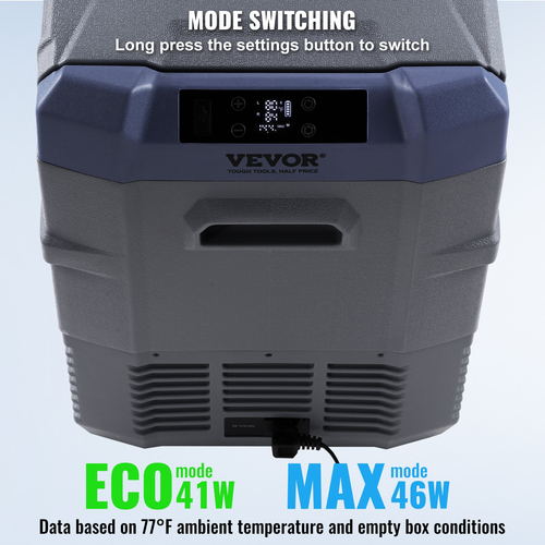 VEVOR Φορητός συμπιεστής ψυγείου αυτοκινήτου 40 L Dual Zone για Αυτοκίνητο Σπίτι
