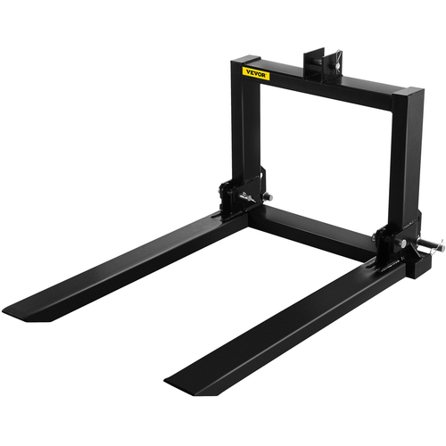 VEVOR 3 Point Hitch Pallet Fork 2000lbs, Fork Attachment for Category 1 Tractor, 25,5&#039;&#039;x22&#039;&#039;x41&#039;&#039;, Steel Tractor Heavy Equipment Attachment, for Tractor, Skid Steer Loader