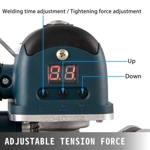 VEVOR Electric Strapping Tool DD19A Φορητό μηχάνημα ιμάντων για ζώνη PP/PET πλάτους 0,4-0,7 ιντσών, Ηλεκτρικό εργαλείο στερέωσης συγκόλλησης με ρυθμιζόμενη τάση 400-3500N, Μηχάνημα σύνδεσης ισχύος μπαταρίας