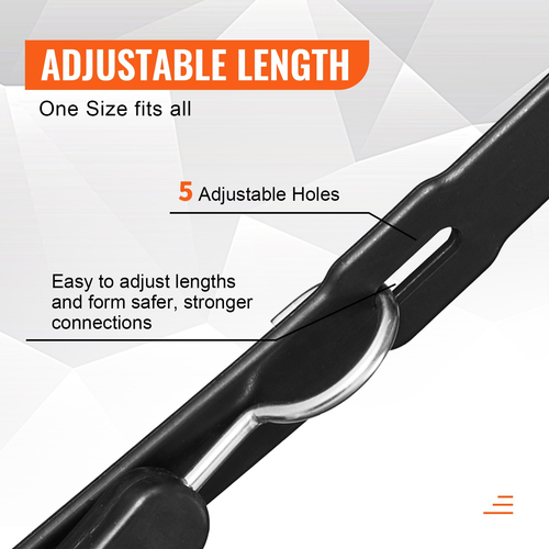 VEVOR 4 τεμ. Flat Bungee Cord Set 20 mm Heavy Duty Bungee Straps with S-Hook 40