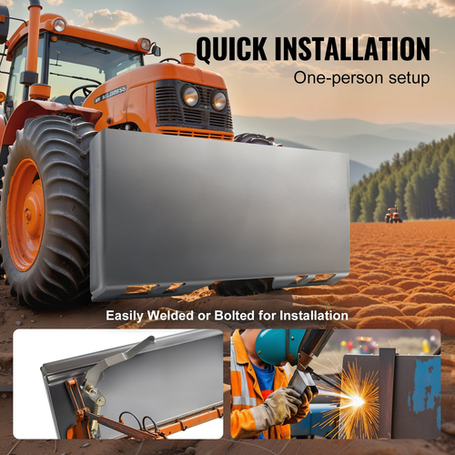 VEVOR 3/8&quot; Πλάκα προσάρτησης τιμονιού Universal Mount Plate for Kubota Bobcat
