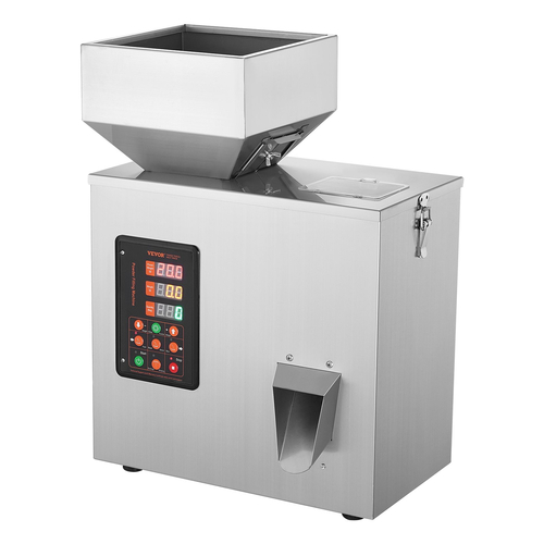 VEVOR Powder Filling Machine, 0,002-0,44lbs/1-200g, Automatic Intelligent Particle Weighting Filling Machine, Bottle Bag Powder Filler Particle Dispenser for Tea Seeds Grains Powder Flour Beans Glitter