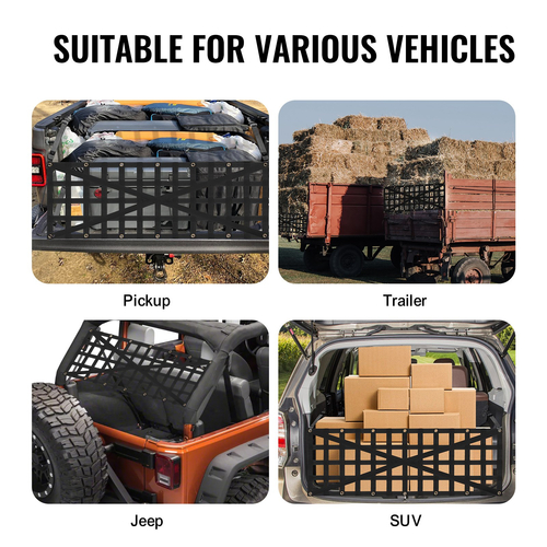 VEVOR Δίχτυ πίσω πόρτας Pickup Truck 54&quot; x 18&quot; Ρυθμιζόμενο σχέδιο σταυρού