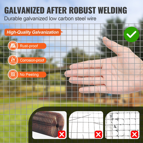 Ύφασμα VEVOR Hardware 1/2&quot; 36 ιντσών x 50 πόδια 19 Ga Wire Mesh Roll Chicken περίφραξη