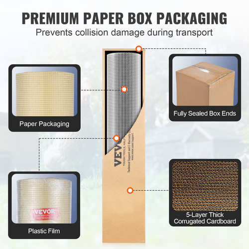 Ύφασμα VEVOR Hardware 1/4&quot; 48 ιντσών x 100 πόδια 23 Ga Wire Mesh Roll Chicken Wire περίφραξη