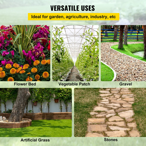 VEVOR Garden Weed Barrier Fabric, 5,8 OZ Heavy Duty Landscape Fabric, 4ft x 100ft Weed Block Control for Garden Ground Cover, Υφαντό Geotextile Fabric for Landscape, Gardening, Underlayment, Black
