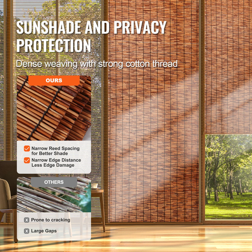VEVOR 2-pack Reed Fence Landscaping Privacy Blind Fence Screen 16,4&#039; x 4&#039;