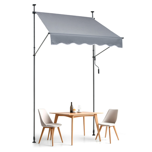 VEVOR 59x47&quot; Τέντα Αίθριου Πτυσσόμενη Τέντα ηλίου με λαβή μανιβέλας