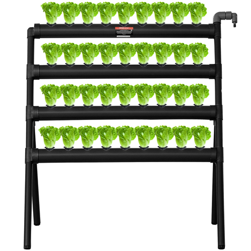 VEVOR Hydroponics Growing System 36 Sites 4-Layer Hydroponic Grow Kit Σωλήνες PVC