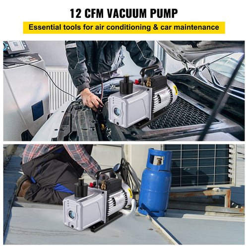 VEVOR αντλία κενού Διπλής βαθμίδας 12CFM 340 L/min Θύρα εισόδου 1/4