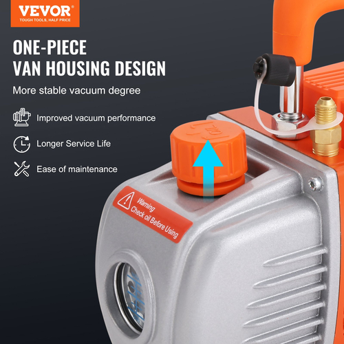 VEVOR 5 Gallon Vacuum Chamber and 3,5 CFM Pump Kit, Tempered Glass Lid Vacuum Chamber Dessing Kit, Μονοβάθμια αντλία κενού με φιάλη λαδιού 250 ml, για σταθεροποίηση ξύλου, απαέρωση σιλικονών, εποξειδικά