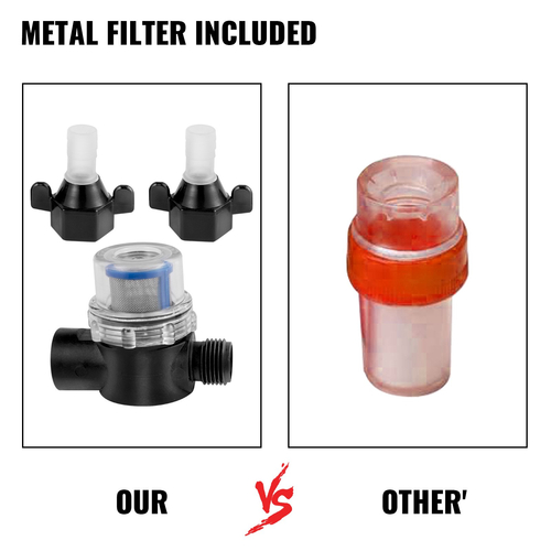 Αντλία γλυκού νερού VEVOR, αντλία ψεκασμού 12 V Self priming, αντλία νερού 4 GPM RV, με διακόπτη πίεσης 55 PSI Self Primering Pump Water, Αποσπώμενο φίλτρο Αντλία διαφράγματος 12V για γρασίδι RV Camper Marine Boat