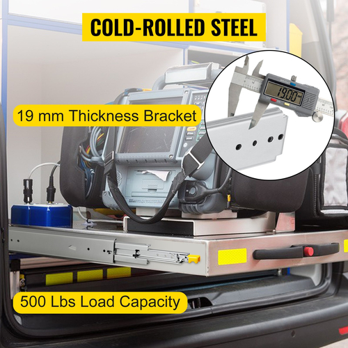 Συρταριέρα Heavy Duty Slides 500lbs Ρουλεμάν 20&quot; Πλήρης επέκταση με κλειδαριά 1 ζεύγος