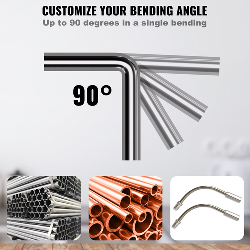 VEVOR Pipe Tube Bender, 1/4&quot;-7/8&quot; Ratcheting Tubing Bender, 90° Forward/Reverse Pipes Bender Tools with 7 Dies for HVAC Air Conditioning Refrigerator