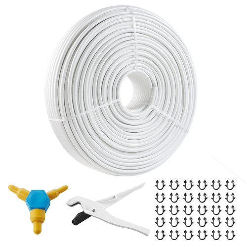 Σωλήνας VEVOR PEX-AL-PEX, 984 πόδια, 5/8&#039;&#039; Διάμετρος Σωλήνας Αλουμινίου-Πλαστικού Σύνθετου Οξυγόνου Φράγμα ακτινοβολίας δαπέδου PEX Σωλήνας, 0,08&#039;&#039; Πάχος Ακτινοβόλος Θερμικό Δάπεδο Υδραυλικά Εσωτερικό στρώμα αλουμινίου Σωλήνας PEX