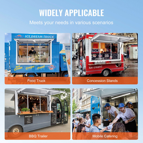 VEVOR 36&quot; L x 24&quot; W Concession Stand Παράθυρο σερβιρίσματος Food Truck Service Τέντα