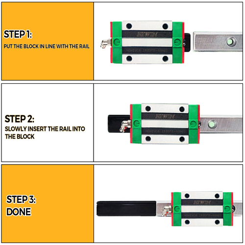 VEVOR 2PCS Linear Rail 0,78-42 ιντσών, Γραμμικά ρουλεμάν και ράγες με 4 τμχ HSR15 Bearing Block, Linear Motion Rails plus for DIY CNC Routers Lathes Mills, Linear Slide Kit ταιριάζει στον άξονα XYZ