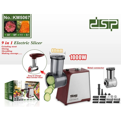 Μηχανή άλεσης και κοπής τροφίμων - 9in1 - KM5067 - DSP - 617727