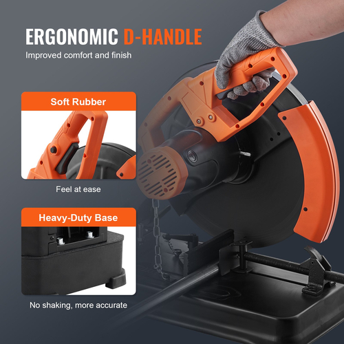 VEVOR Abrasive Chop Saw 14in Mitering Chop Saw για κοπή μετάλλων με γωνία 45°