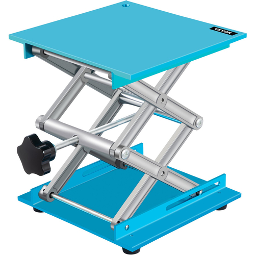 VEVOR Lab Jack Stand, 8&quot; x 8&quot; Aluminium Oxide Lab Lift Jack με 2,4&quot;-12&quot; ρυθμιζόμενο ύψος, ανθεκτικό και σταθερό γρύλο εργαστηρίου, πλατφόρμα Lab Jack με 88LBS/40KG Μεγάλη χωρητικότητα φόρτωσης, μπλε