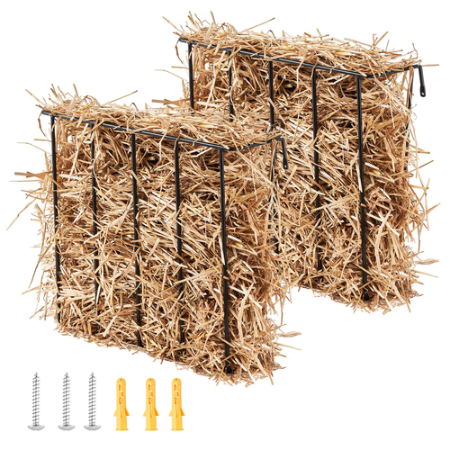 VEVOR Livestock Hay Feeder 2 Packs 24 Galllons Επιτοίχια σχάρα κατσίκας