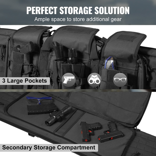 Τσάντα τυφεκίου VEVOR 42 ιντσών Tactical Double Long Gun Bag για 2 τουφέκια &amp; 2 πιστόλια