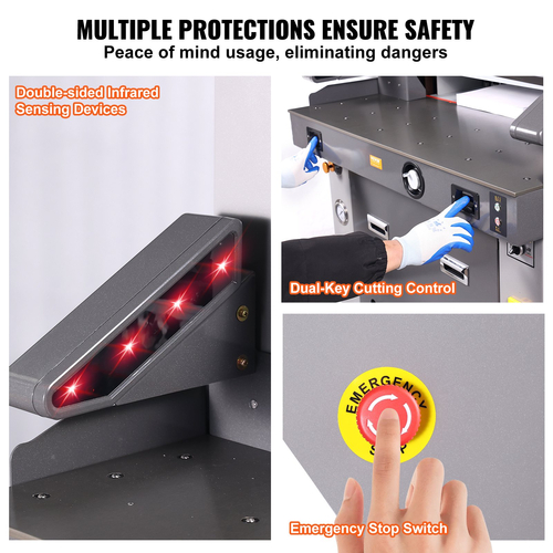 VEVOR Electric Hydraulic Paper Cutter 26&quot; Πλάτος κοπής 3,14&quot; Πάχος 7&quot; Οθόνη