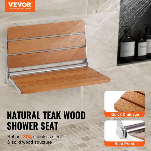 VEVOR Πτυσσόμενο κάθισμα ντους από τικ 20,9&#039;&#039; x 16&#039;&#039; Πάγκος ντους στον τοίχο 500 λίβρες