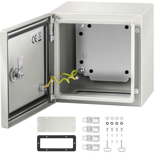 VEVOR NEMA Steel περίβλημα, 8 x 8 x 6 \&#039;\&#039; NEMA 4X Steel Electrical Box, IP66 Waterproof &amp; Dustproof, Outdoor / Indoor Electrical Junction Box