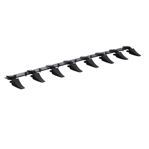 VEVOR Bucket Tooth Bar, 66&#039;&#039;, Heavy Duty Tractor Bucket 8 Teeth Bar for Loader Tractor Skidsteer, 4560 lbs Load-Bearing Capacity Bolt On Design, για αποτελεσματική εκσκαφή εδάφους και προστασία του κάδου