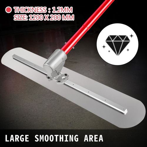 VEVOR Bull Float Μαγγάνιο από σκυρόδεμα 1200x200mm Εργαλείο επίπλευσης σκυροδέματος τσιμέντο εργαλείο Bull Κιτ σκυροδέματος Pool Float Bull Float Handle Bull Float Bracket Concrete Tool Finishing Bull Float