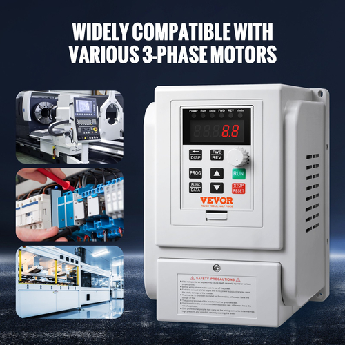 VEVOR VFD 4KW, 18A, 5HP Μεταβλητής συχνότητας κίνησης για έλεγχο ταχύτητας κινητήρα 3 φάσεων