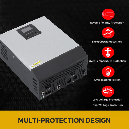 VEVOR 2400W 24V χαμηλής συχνότητας καθαρού ημιτονοειδούς κύματος Mppt Off-Grid Power Inverter 230V Ac Solar Inverter