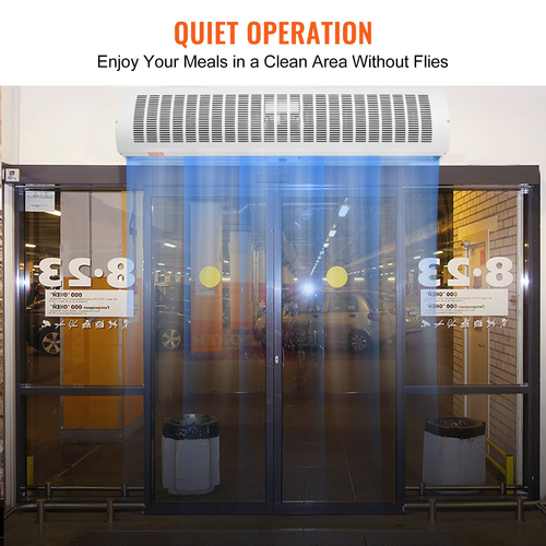 VEVOR 1,2m Commercial Air Curtain Indoor Super Power 2 Speeds 2802m³/h, Επιτοίχια κουρτίνες για πόρτες με πιστοποίηση UL, ανεμιστήρας εσωτερικού χώρου με οριακό διακόπτη βαρέως τύπου, Εύκολη εγκατάσταση χωρίς θέρμανση