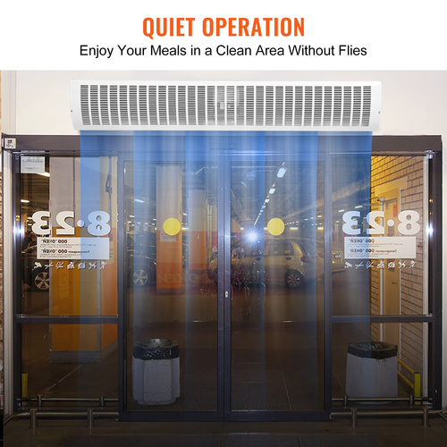 VEVOR 1,5m Commercial Air Curtain Indoor Super Power 2 Speeds 3566m³/h, Επιτοίχια κουρτίνες για πόρτες με πιστοποίηση UL, ανεμιστήρας εσωτερικού χώρου με οριακό διακόπτη βαρέως τύπου, Εύκολη εγκατάσταση χωρίς θέρμανση