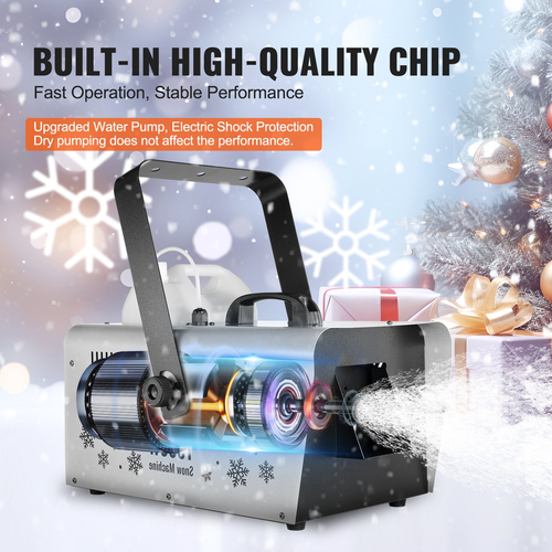 VEVOR Snow Machine 1500W Ασύρματη Χειροκίνητη Κρεμαστή Μηχανή Χιονιού